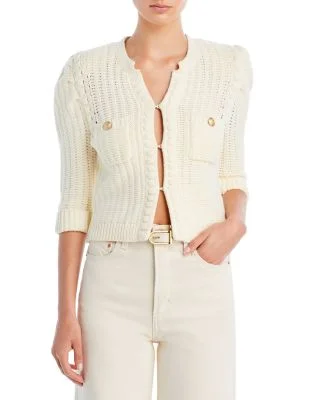 Delilah Crop Textured Cardigan