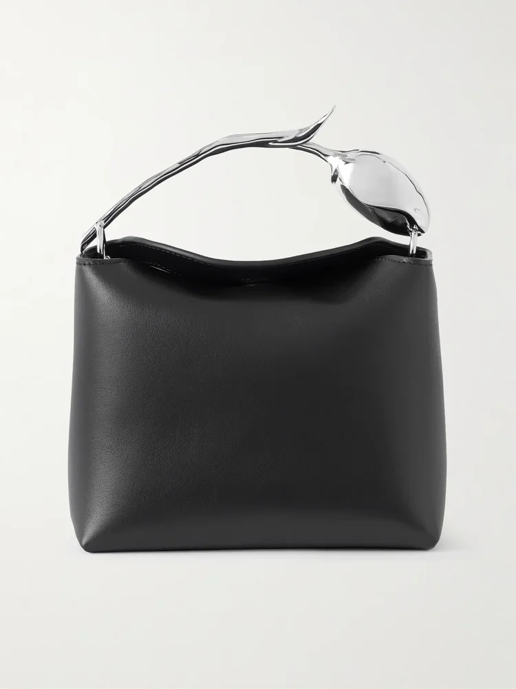 Bloom mini leather top-handle bag