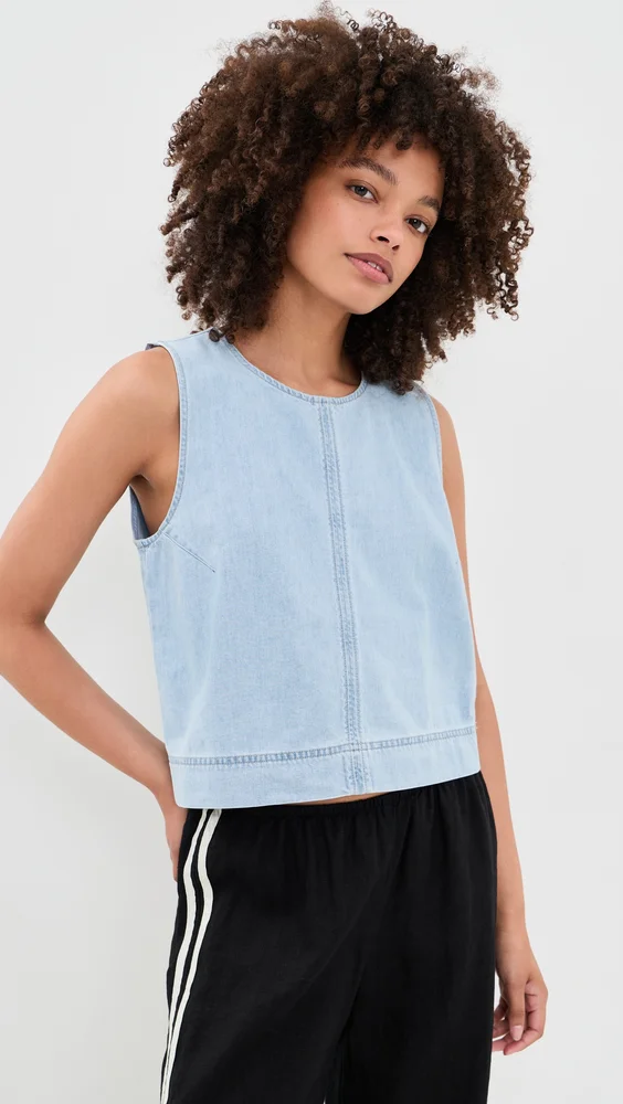 Sun Seeker Denim Tank Top