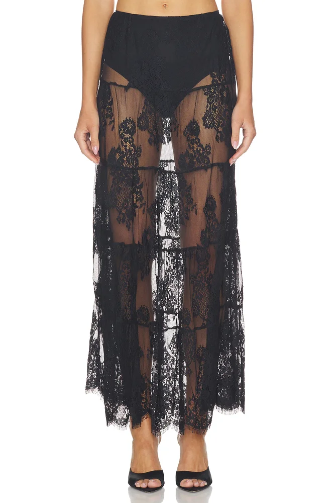 Enola Tiered Lace Maxi Skirt