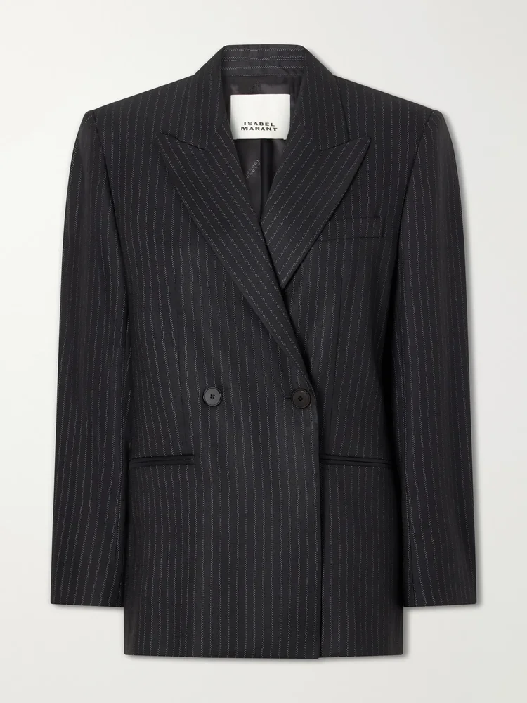 Ranya striped wool-blend blazer
