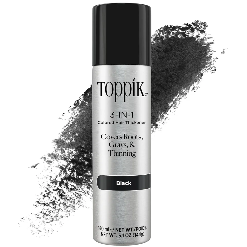 Colored Hair Thickener in Black
