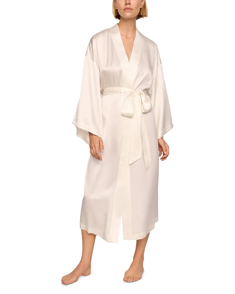 Inez Washable Silk Printed Robe
