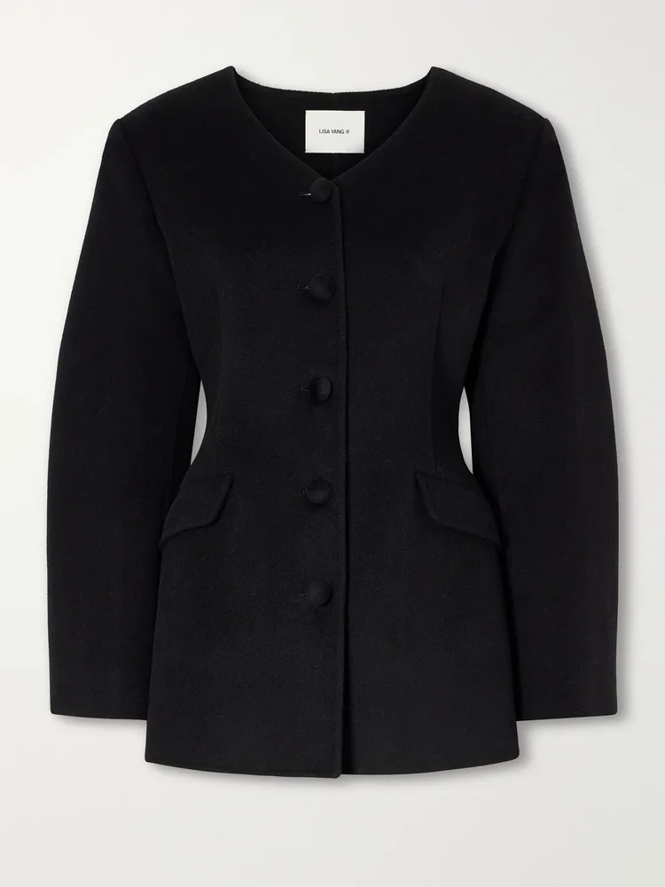 Doublé wool and cashmere-blend jacket
