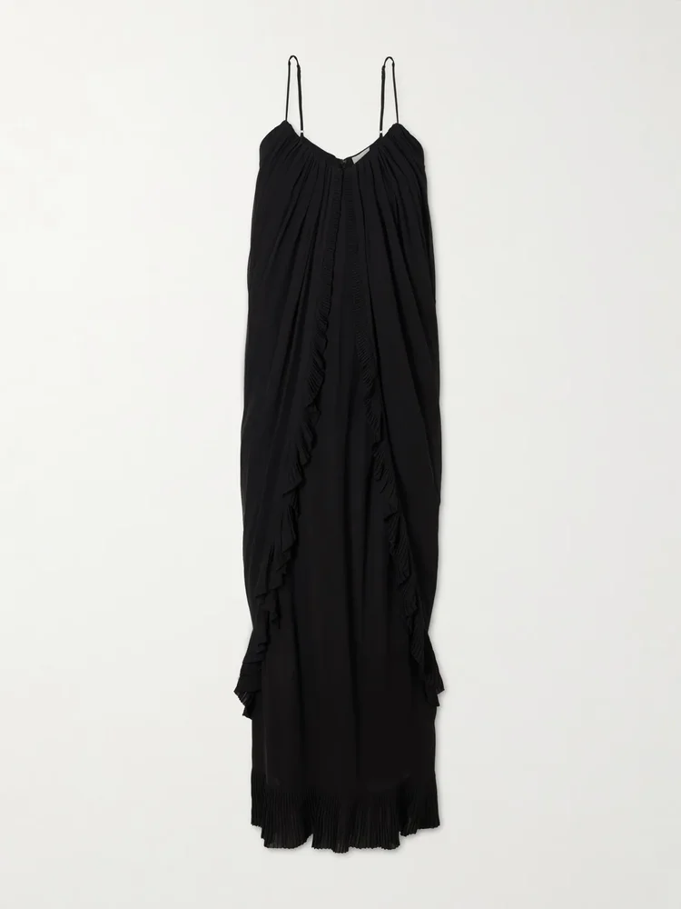 Valiant Floating draped jersey maxi dress