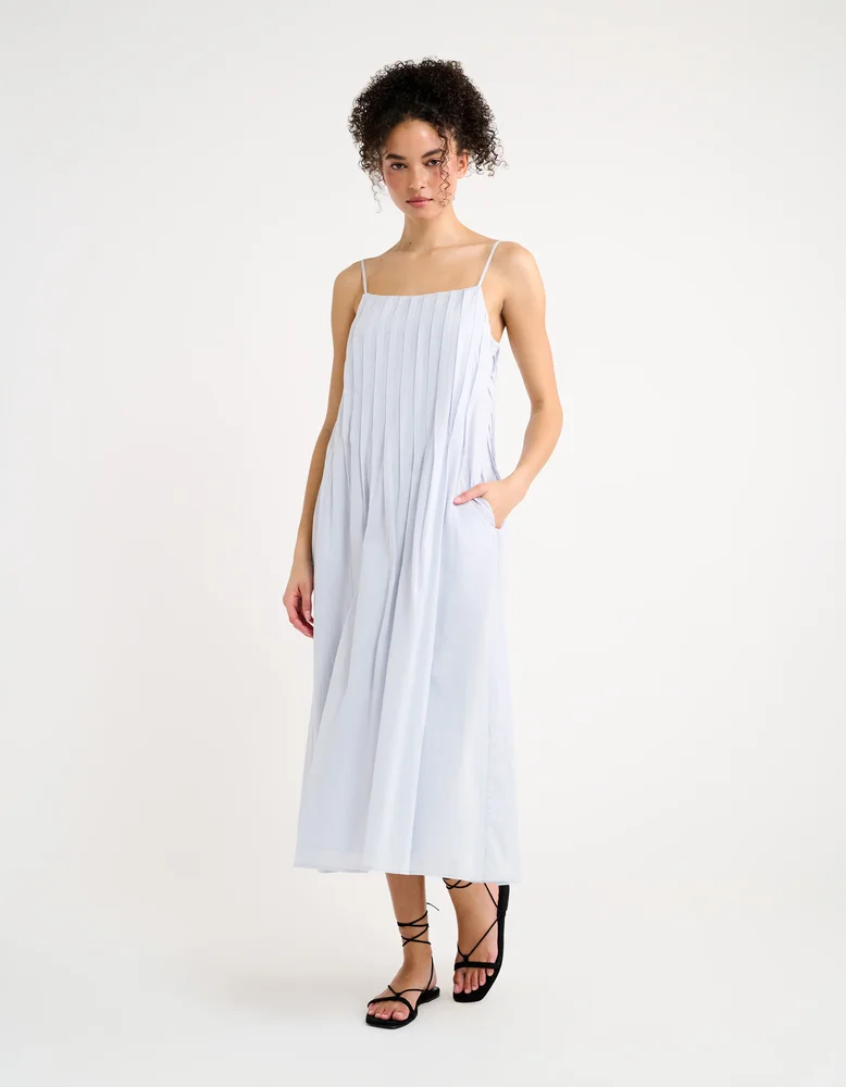Poolside Midi Dress, Cornflower Blue
