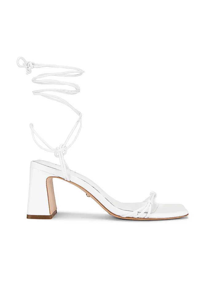 Kourtney Block Heel in White