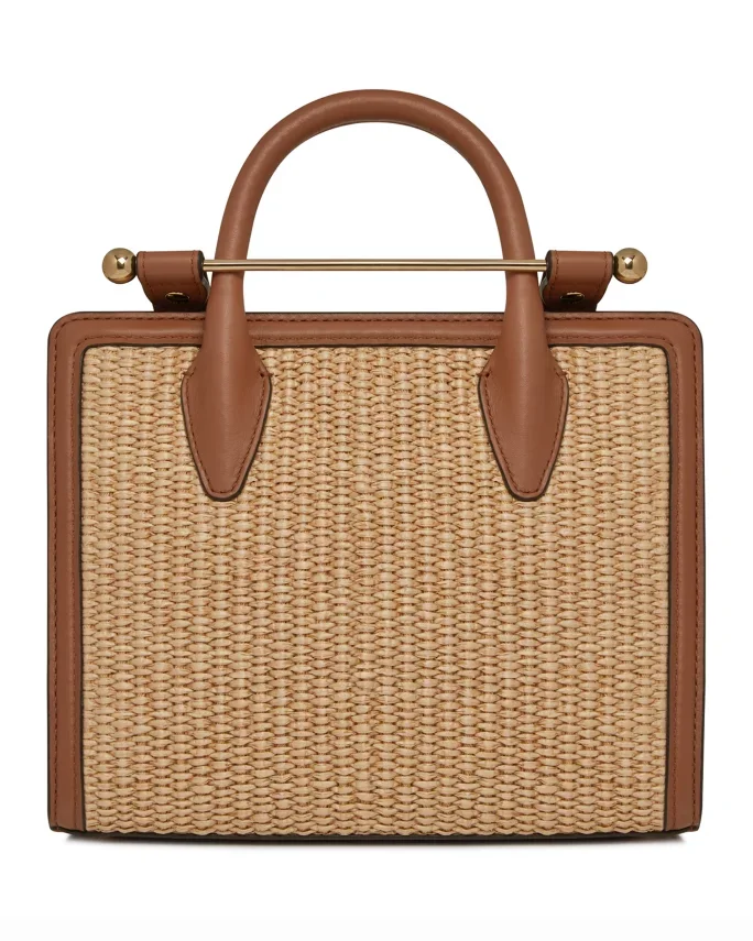 Mini Woven Raffia Tote Bag