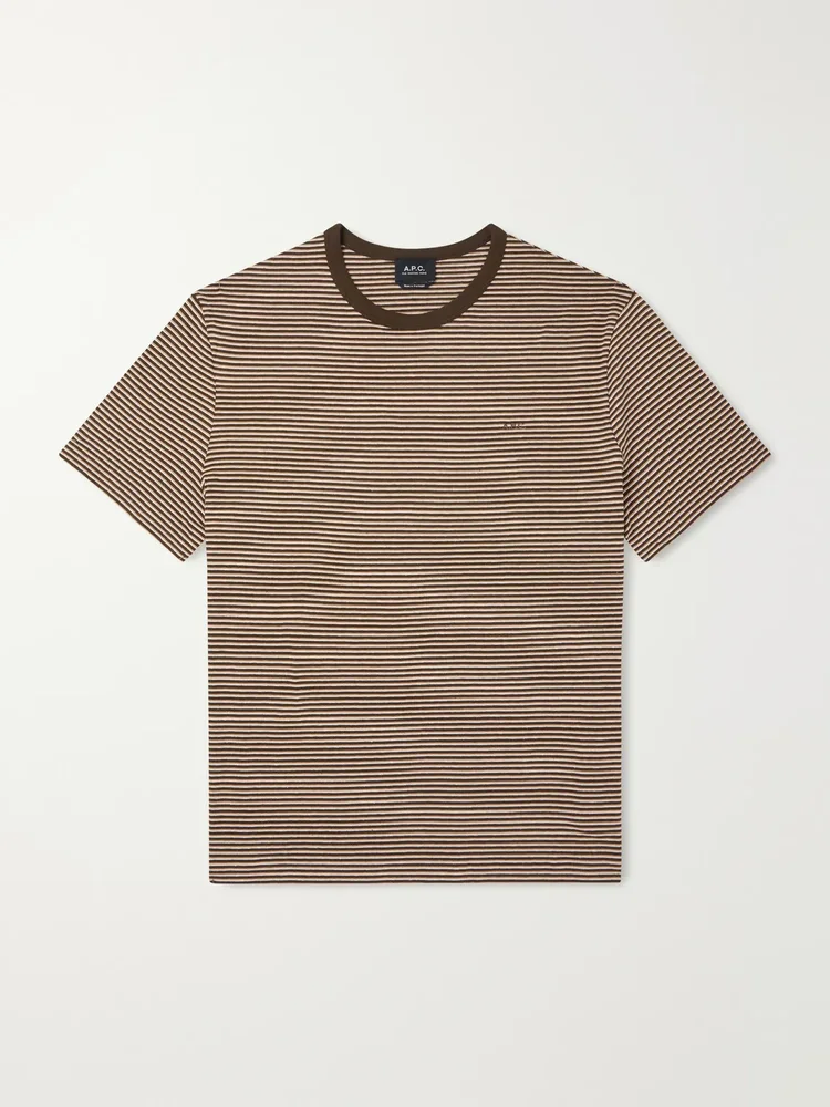 Josh Striped Cotton-Jersey T-Shirt