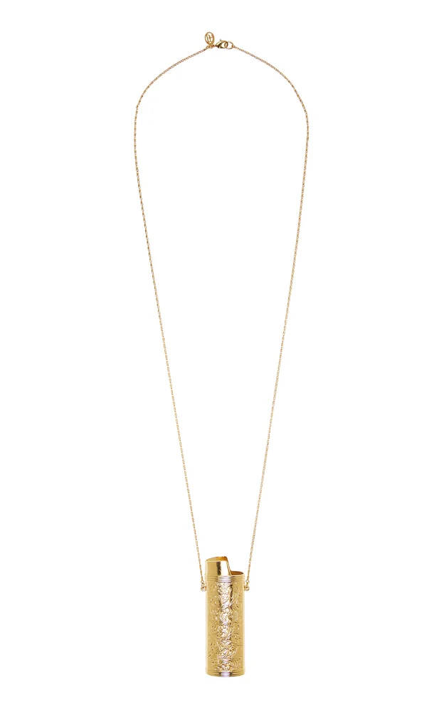 Exclusive La Isla Long Gold Chain Lighter Case