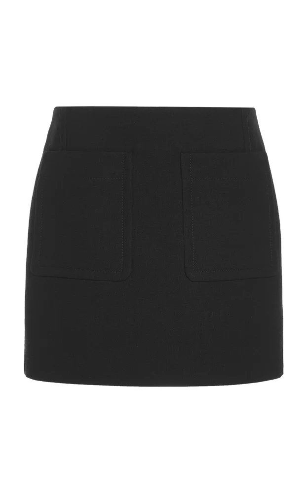 Double-Cotton Mini Skirt