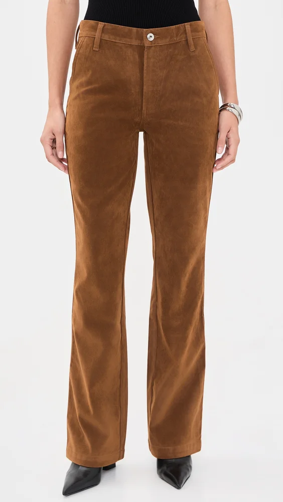 The Faux Suede Inez Trousers