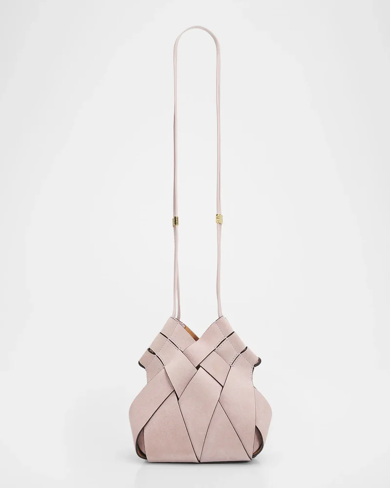 Charlotte Woven Suede Crossbody Bag