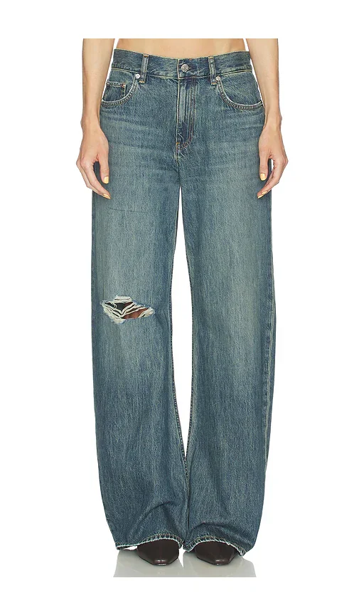 Relaxed Destroyed Bootcut Jeans Helmut Lang