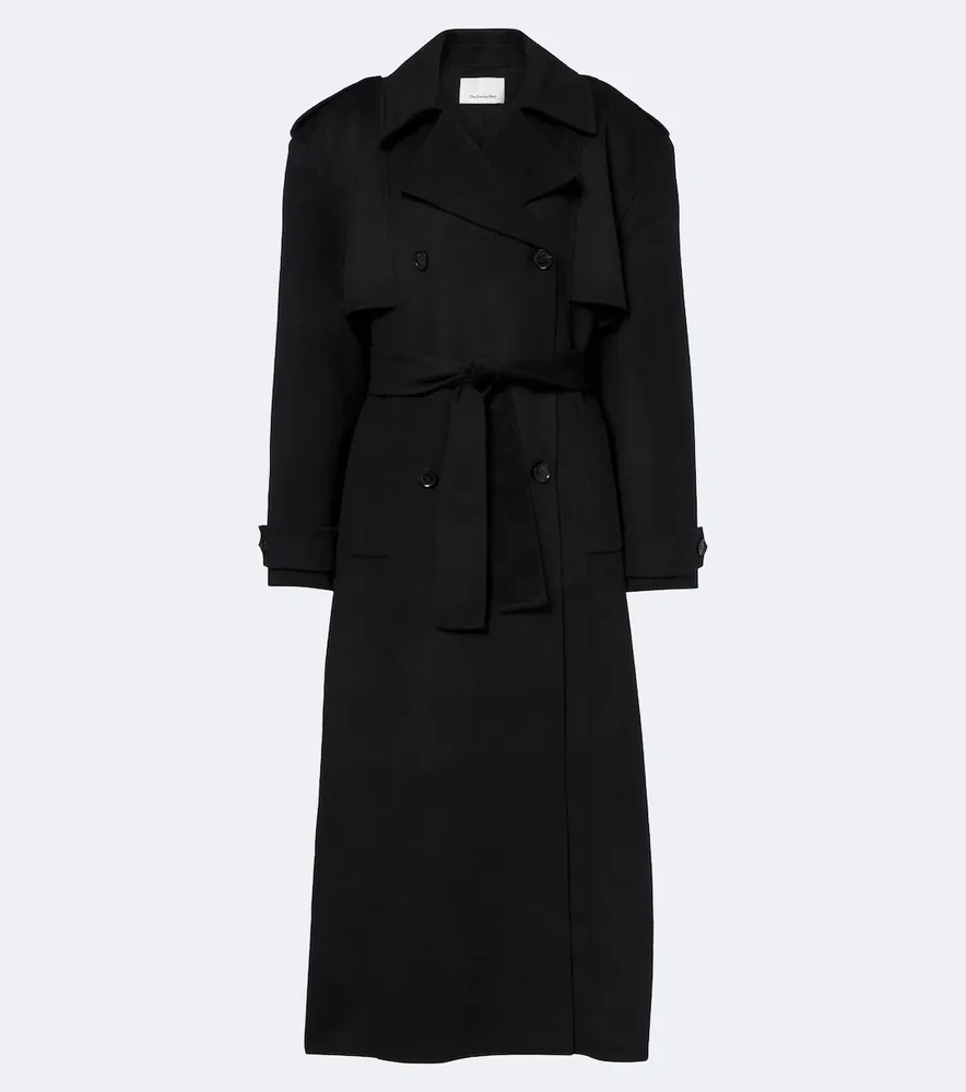 Nikola padded wool and cashmere trench coat