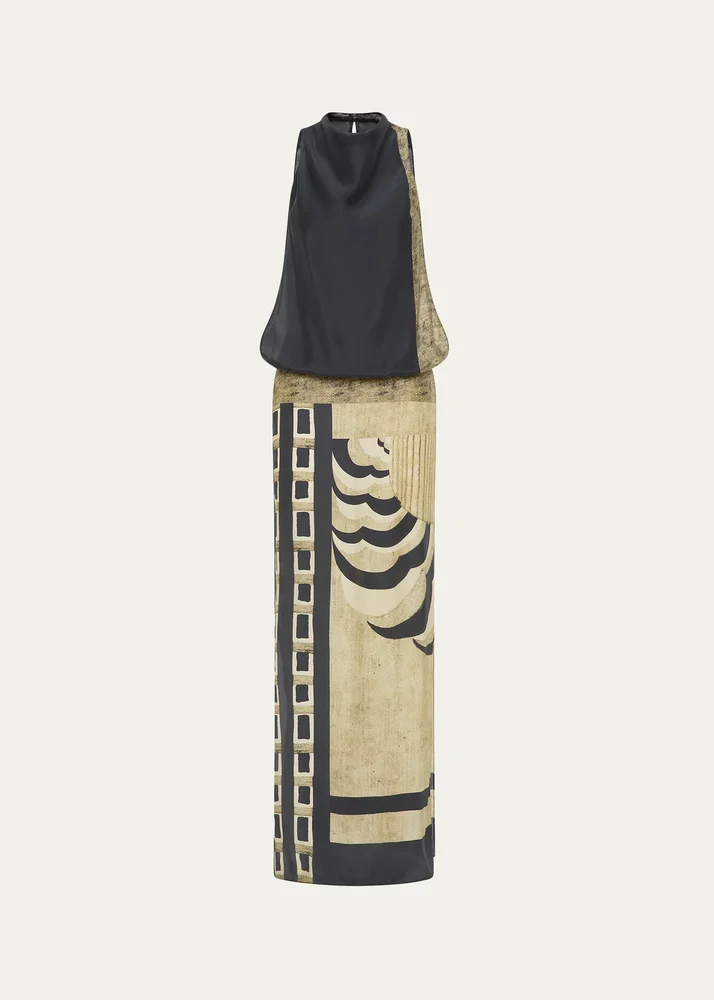 Sona Geometric Maxi Dress