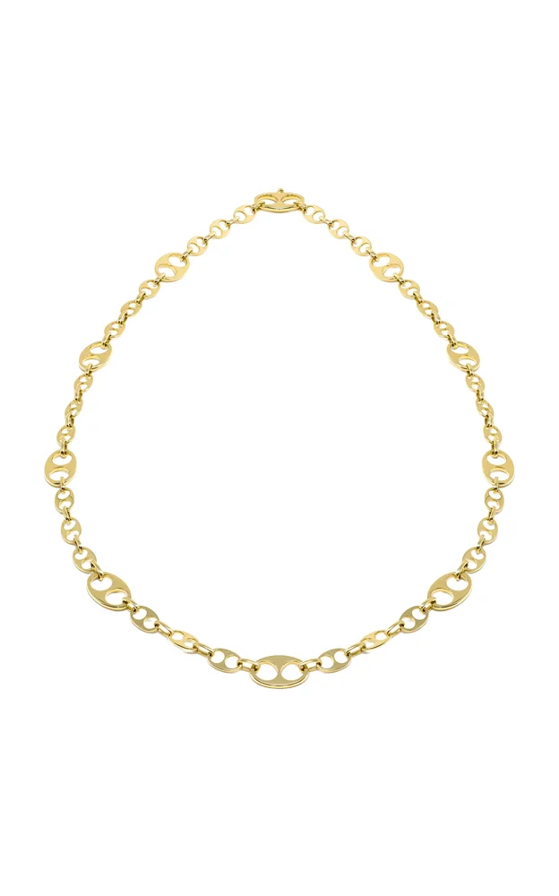 Heavy Nautical 18K Yellow Gold Chain
