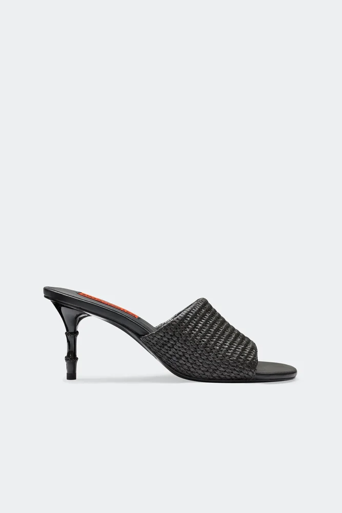 Playa Bamboo Heel in Black