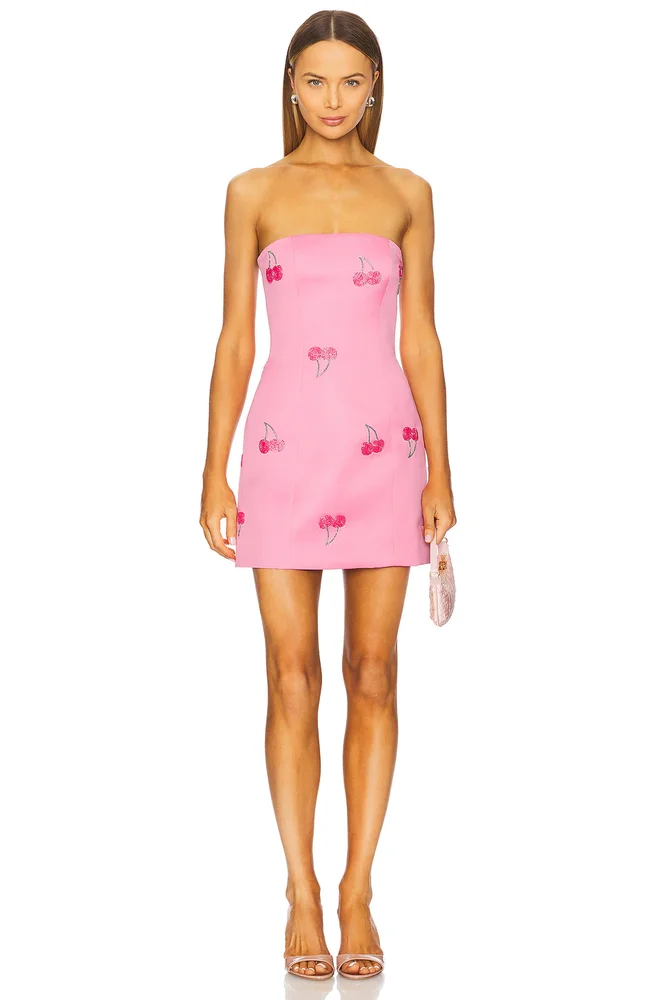 Roselle Embellished Bustier Mini Dress