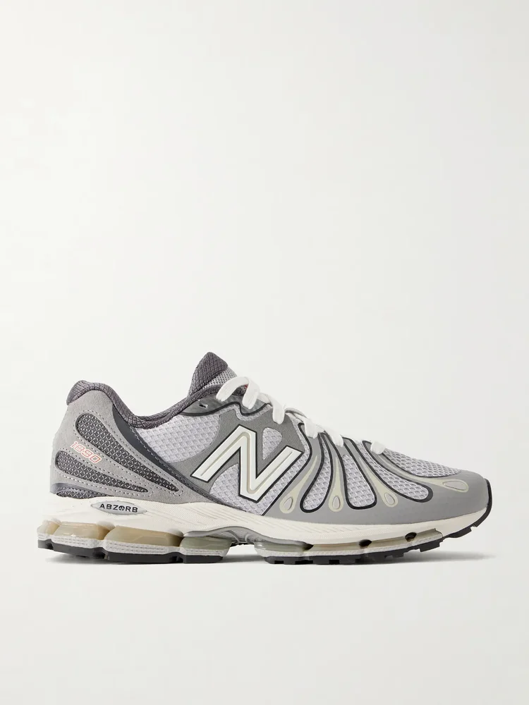 Abzorb 1890 Suede Trimmed Mesh Sneakers