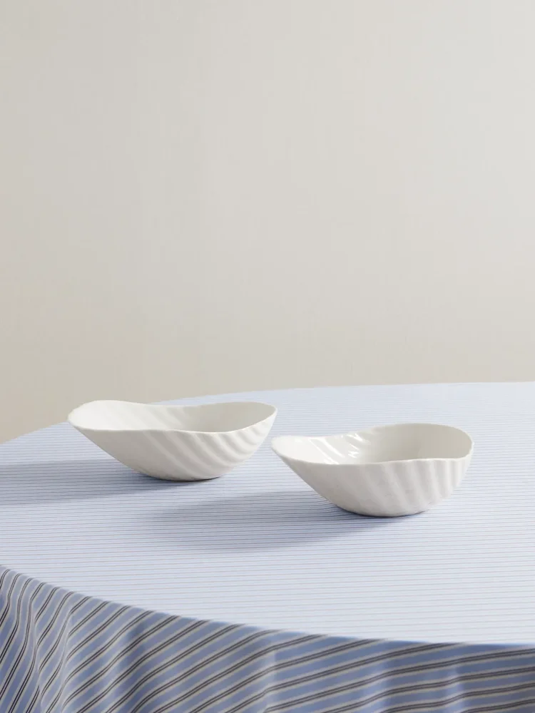 Small set of two porcelain bowls