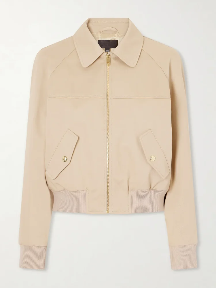 saul cotton bomber jacket