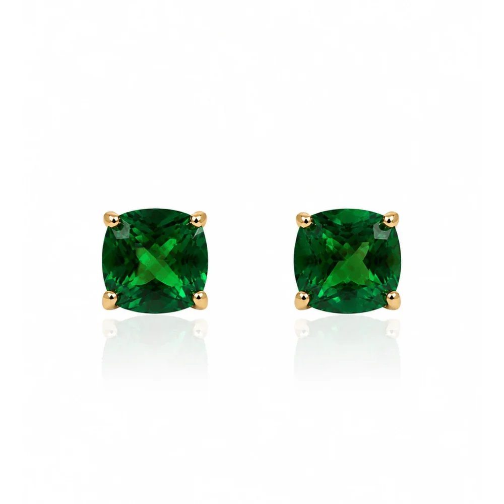Emmy Studs | Green Quartzite