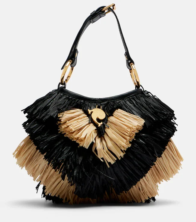Capriccio raffia basket bag