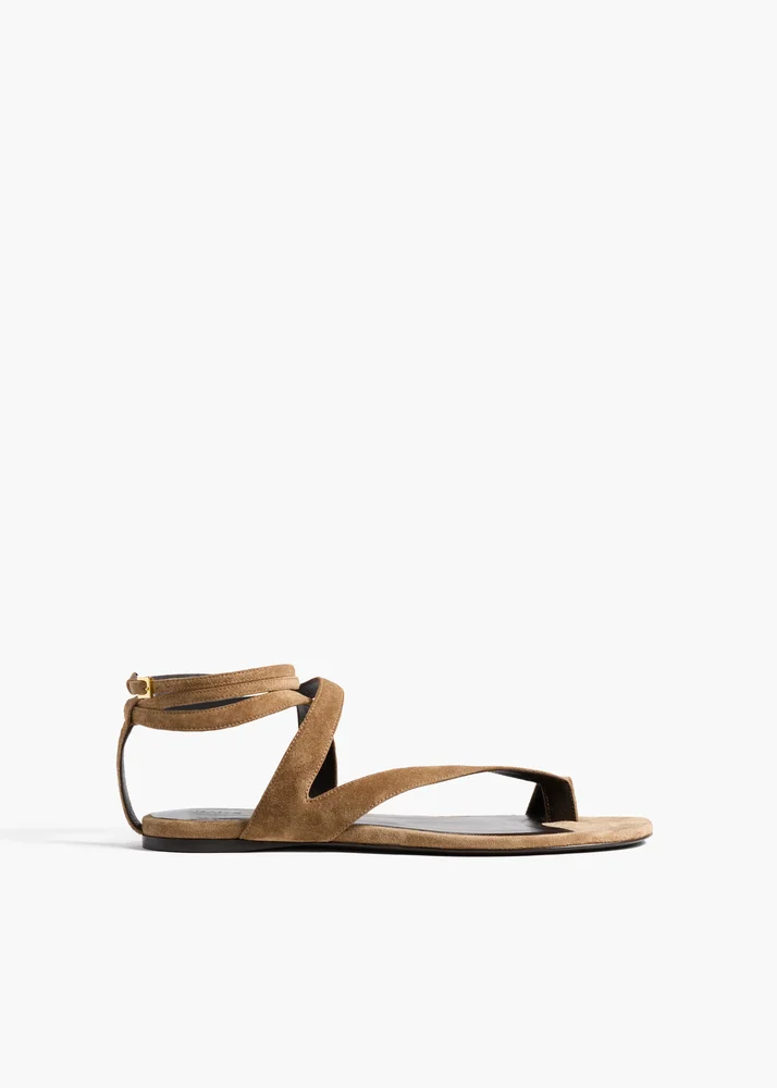 Liria Ankle Strap Flat Sandal