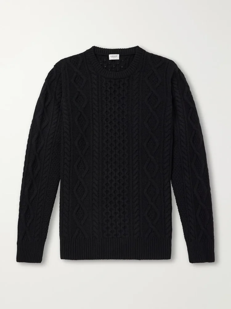 Pescatore Cable-Knit Wool Sweater