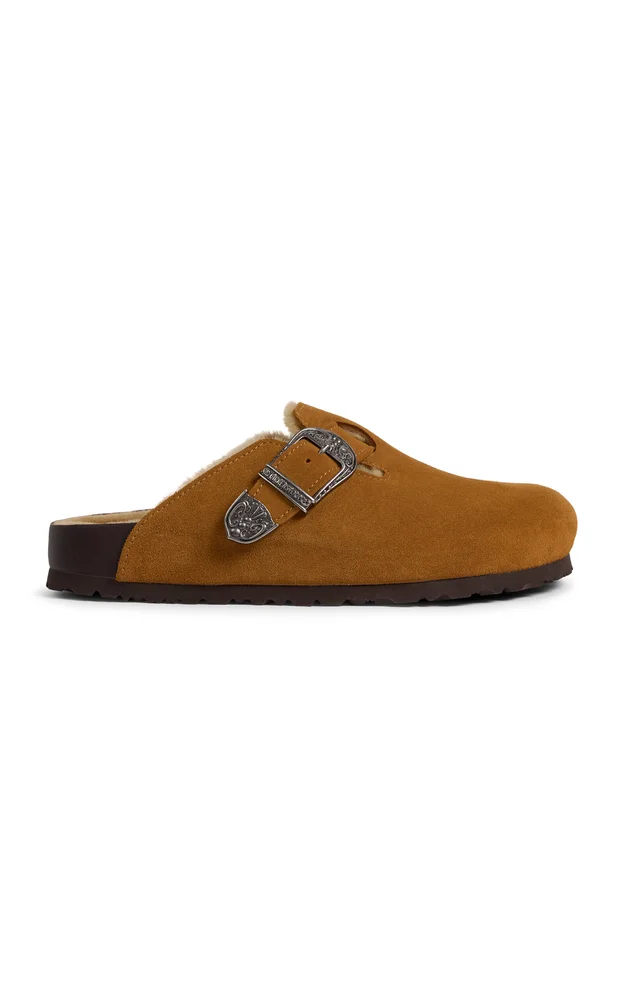 x Etro Boston Shearling Mules