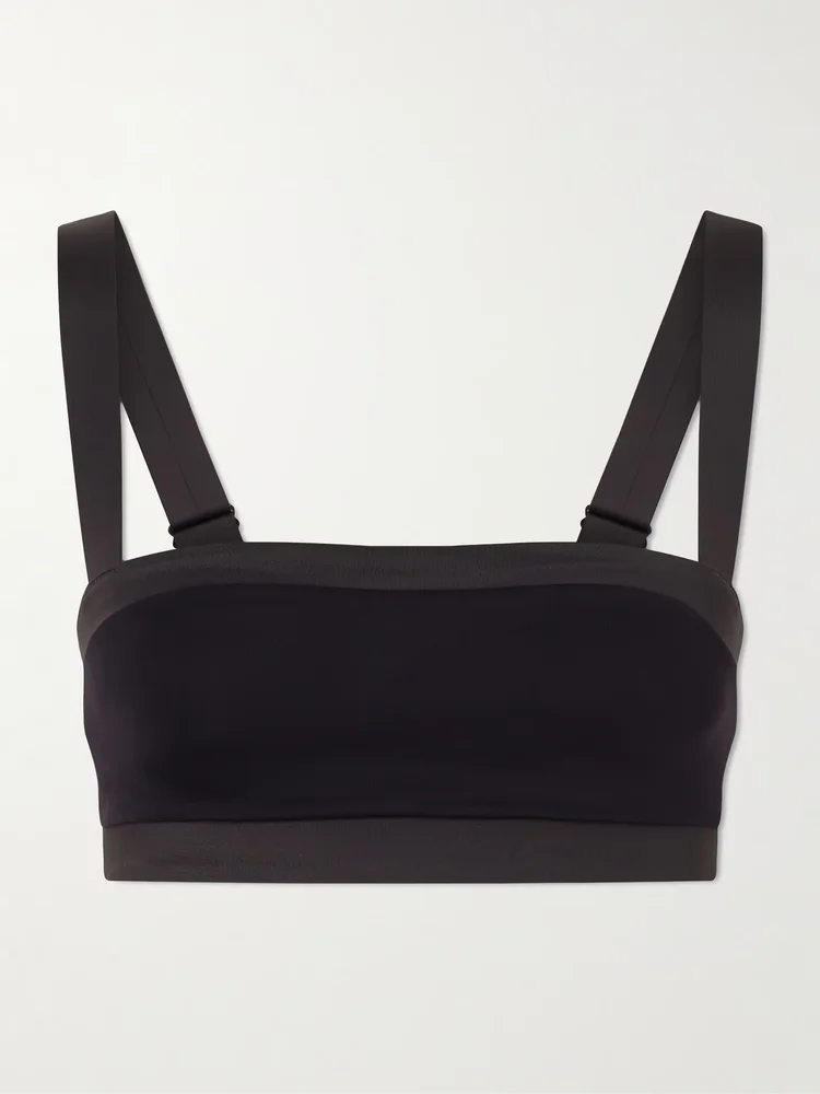 + Nike Straight Neck Bra - Obsidian and Igneous