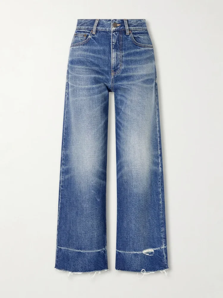 High-rise wide-leg jeans