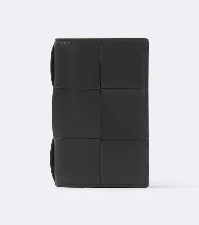 Intreccio leather card holder