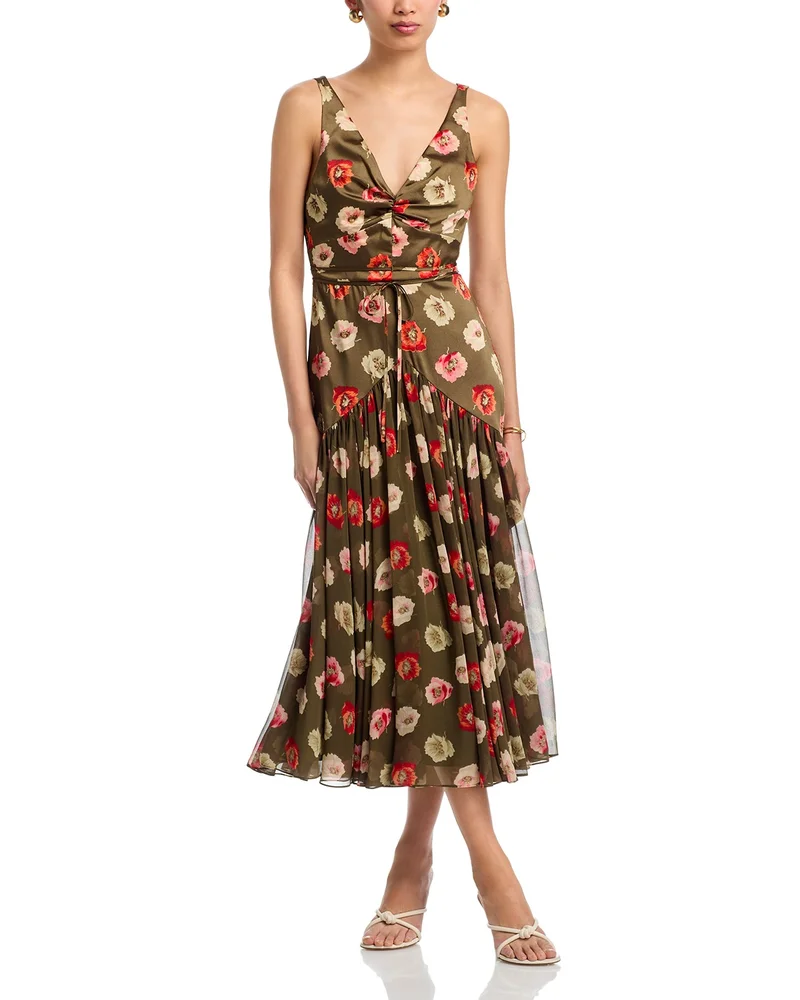 Floating Poppies Makaila Dress