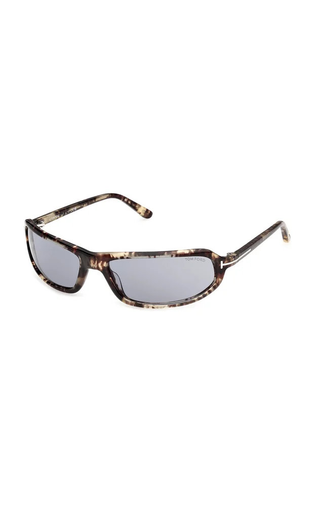 Addison Wrap-Frame Acetate Sunglasses