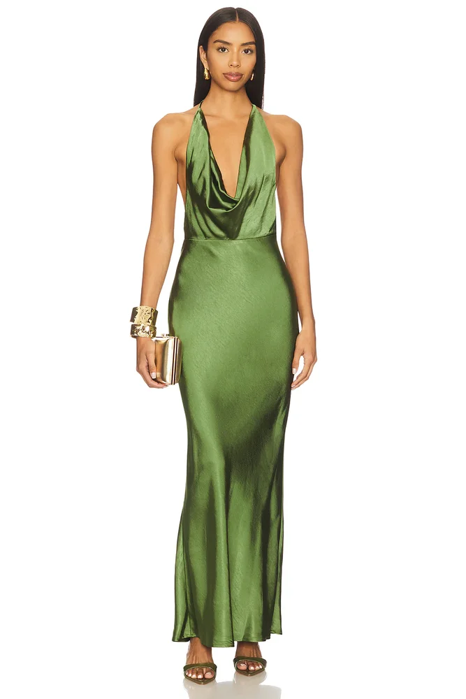 Posey Low Plunge Maxi Dress