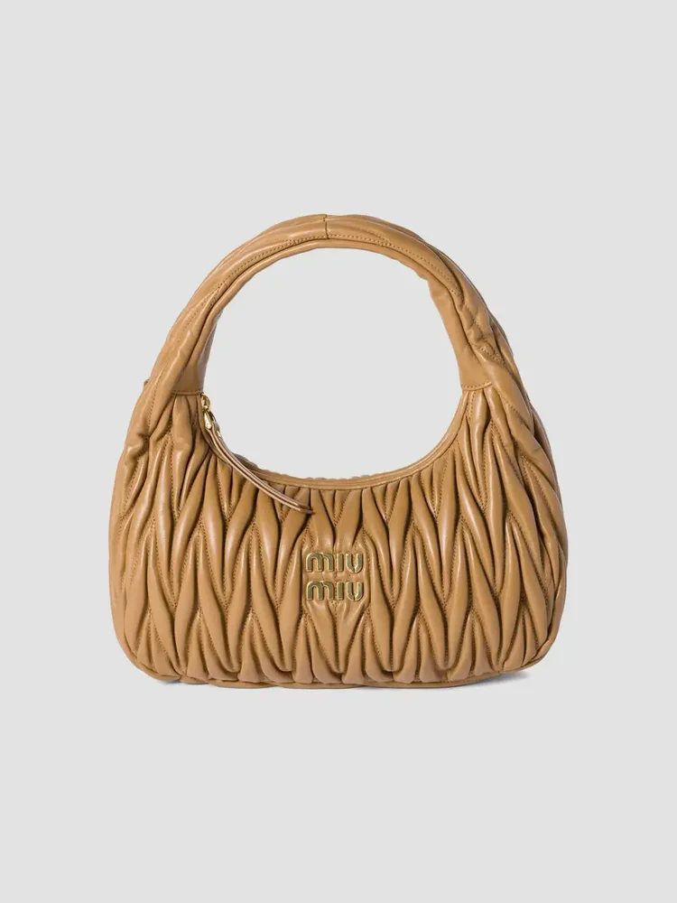 Wander Matelassé Nappa Leather Top Handle Bag