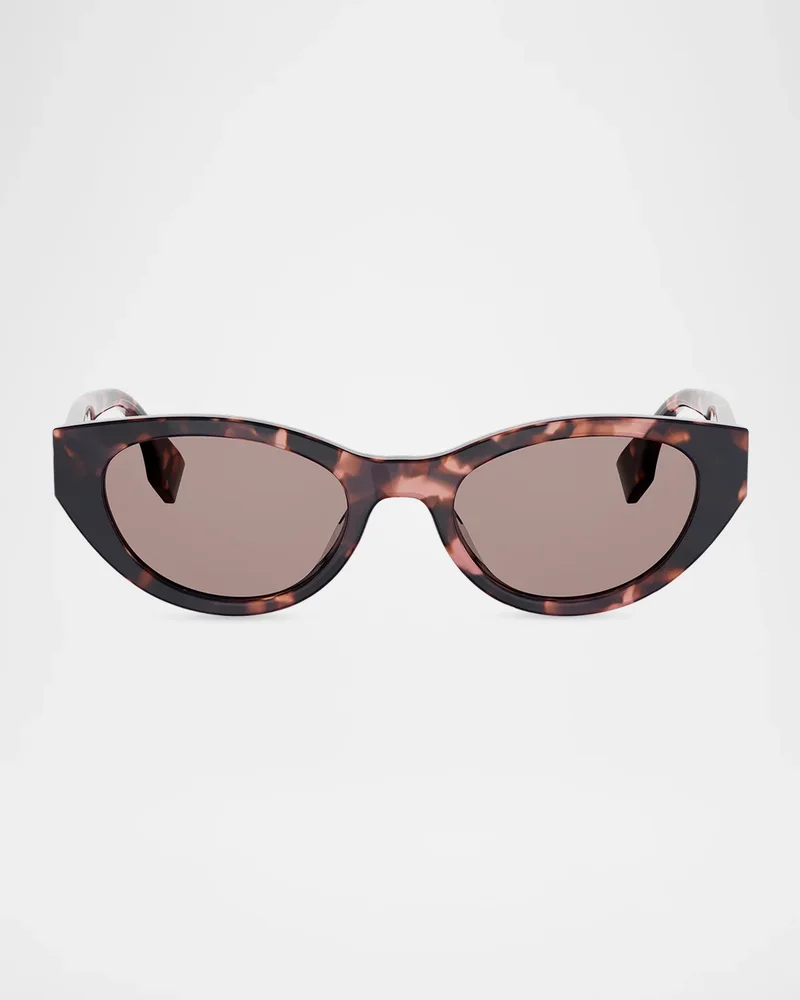 Lettering 51mm Acetate Cat-Eye Sunglasses
