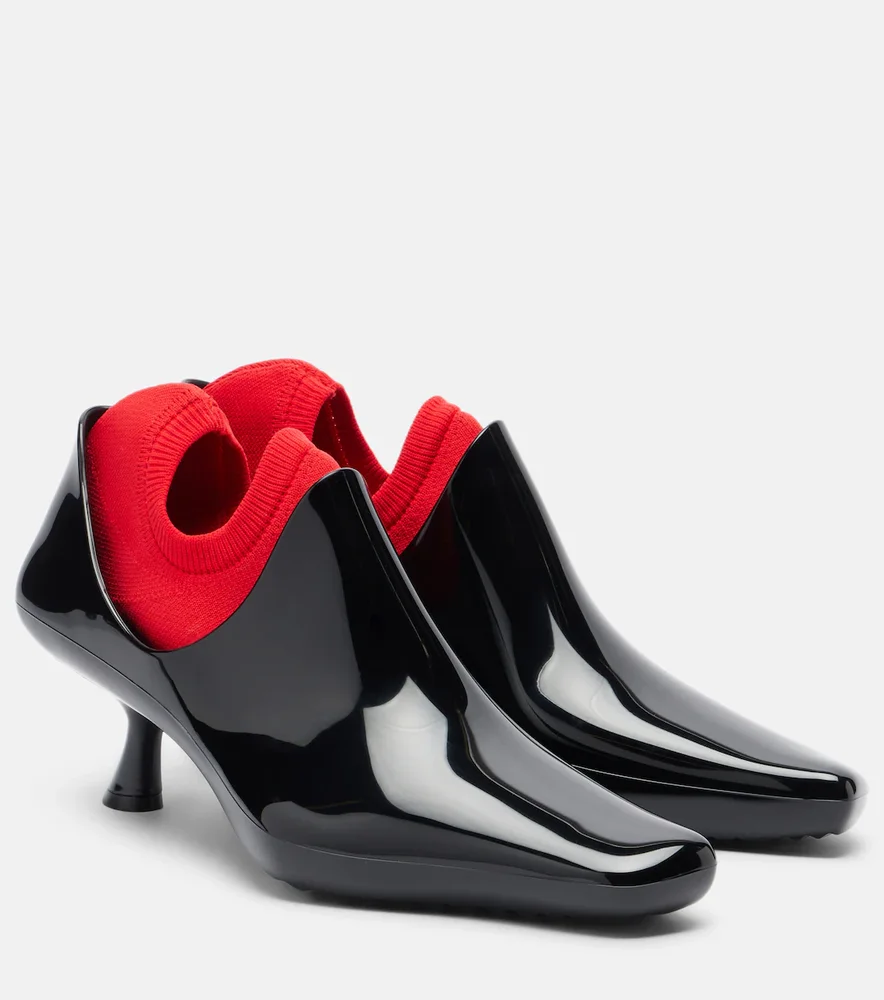 Emily PVC ankle boots and socks set