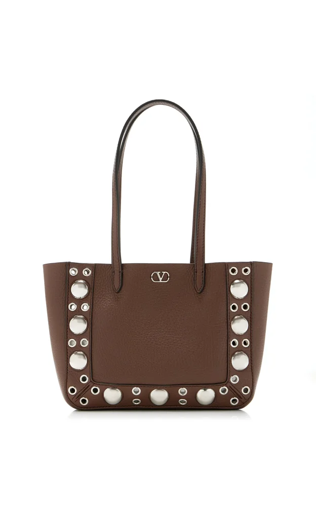 Nellcote Mini Studded Leather Tote Bag