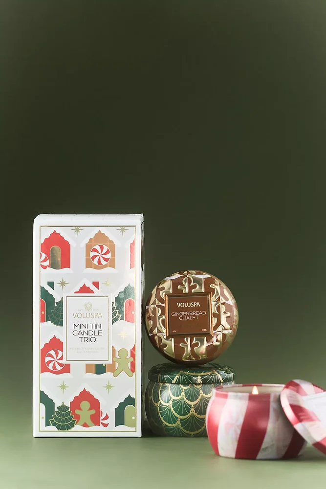 Mini Tin Candle Trio Gift Set