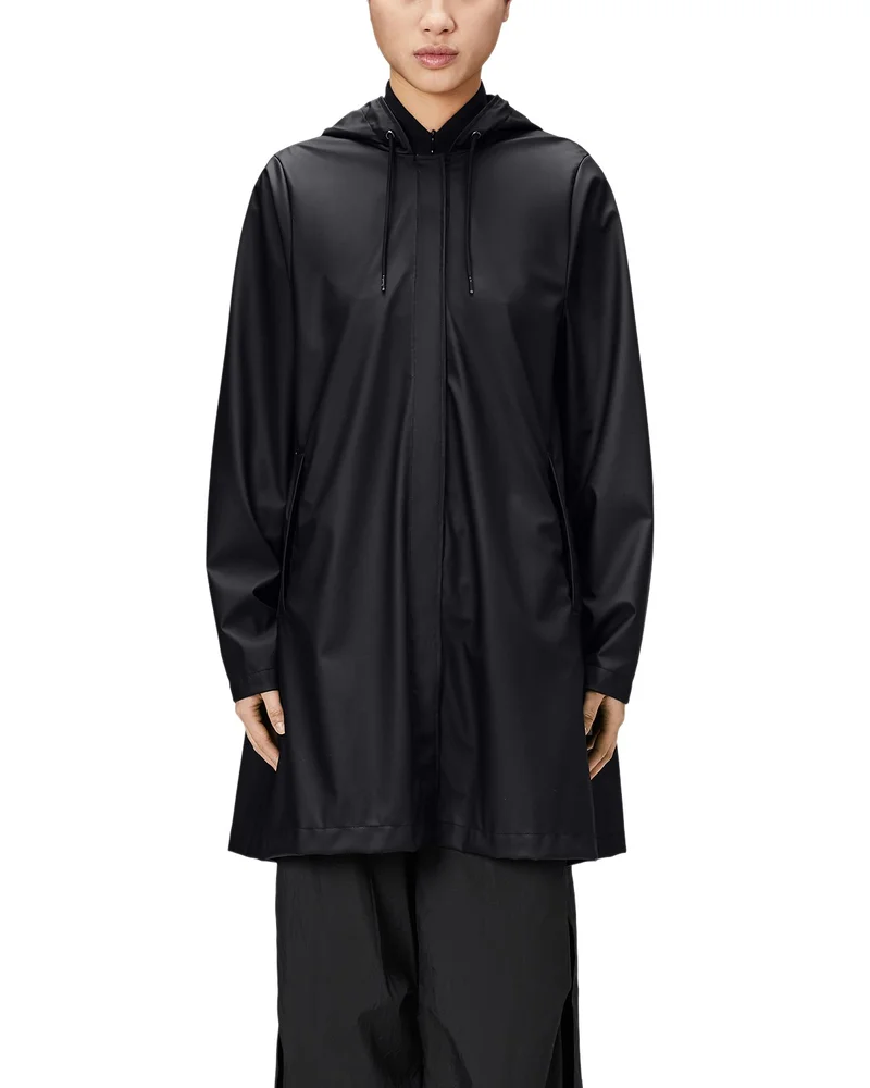 Hooded A-Line Rain Jacket