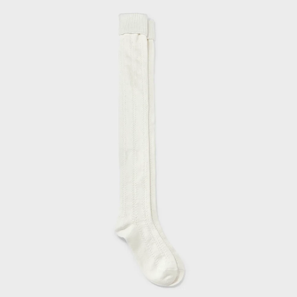 Vertical Texture Super Soft Over The Knee Socks