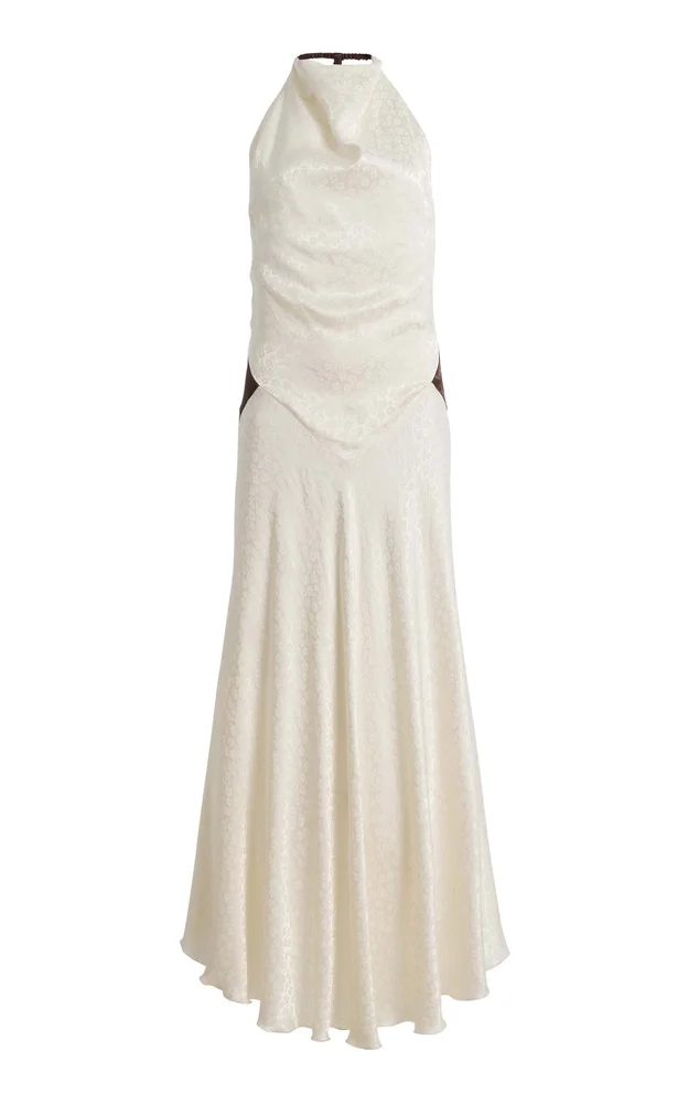 Jeanne Floral Jacquard Maxi Dress