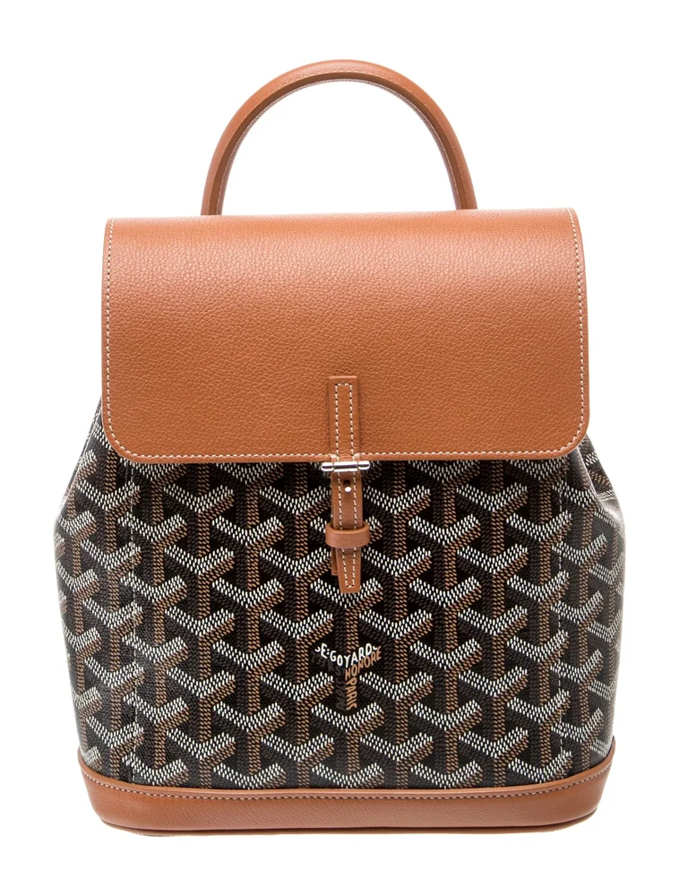 Pre-Owned Goyardine Alpin Mini Black Tan