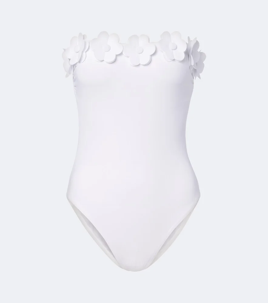 Juliet floral-appliqué swimsuit
