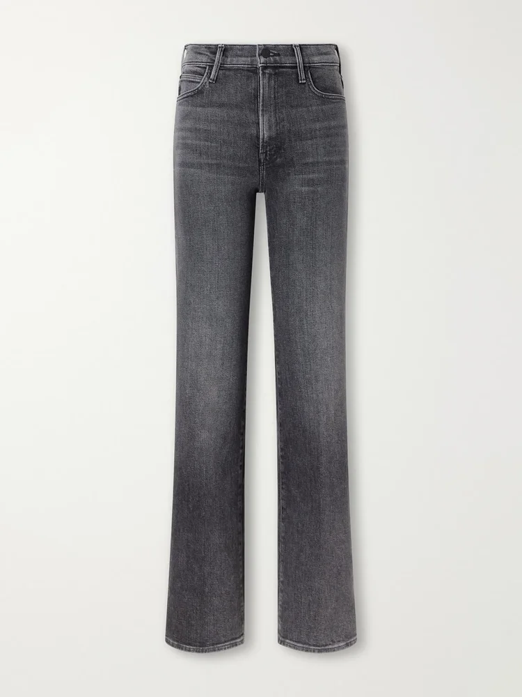 The Kick It high-rise straight-leg stretch jeans