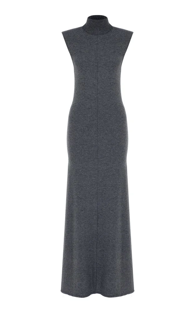 x Camille Charrière Wool-Cashmere Maxi Dress