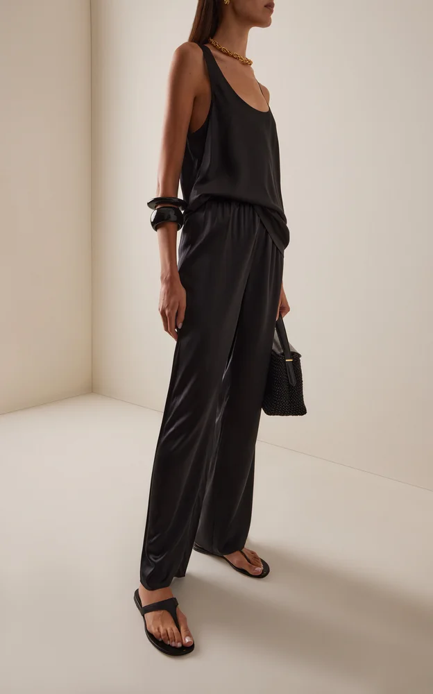 The Everything Silk-Blend Wide-Leg Pants